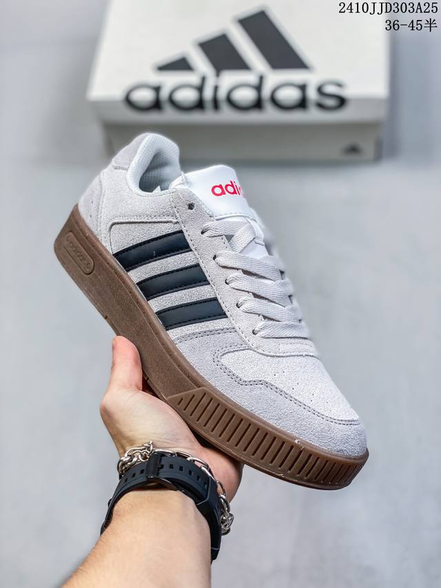 阿迪达斯Adidas Originals 学院系列 面包风经典复古低帮百搭休闲运动板鞋 货号:JR7890 尺码:如图 ID:10JJD303A25