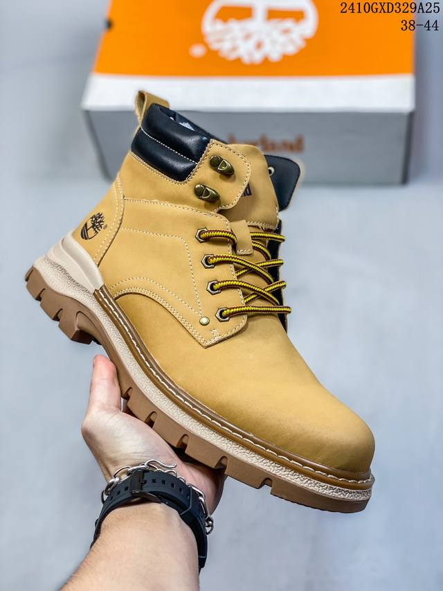 Timberland添柏岚 天伯伦户外高帮休闲大黄靴系列 #广东大厂品质 冬季防寒户外专用 日常随意搭配 原盒原包装 #24ss新款 时尚潮流搭配 面料采用意大