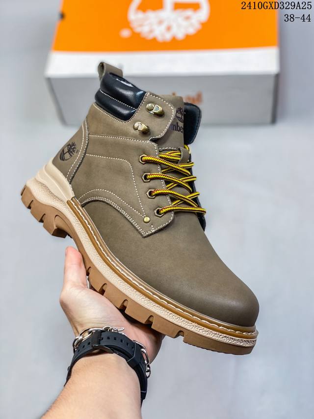 Timberland添柏岚 天伯伦户外高帮休闲大黄靴系列 #广东大厂品质 冬季防寒户外专用 日常随意搭配 原盒原包装 #24ss新款 时尚潮流搭配 面料采用意大