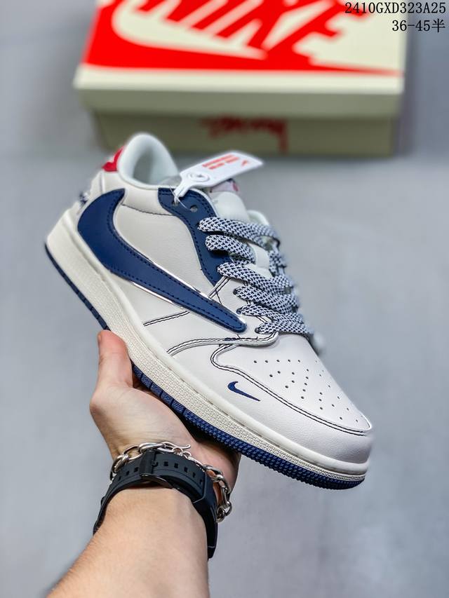 海外爆款限量发售！公司级 Travis Scott x Fragment Design x Jordan Air Jordan 1 Low OG SP LV联名