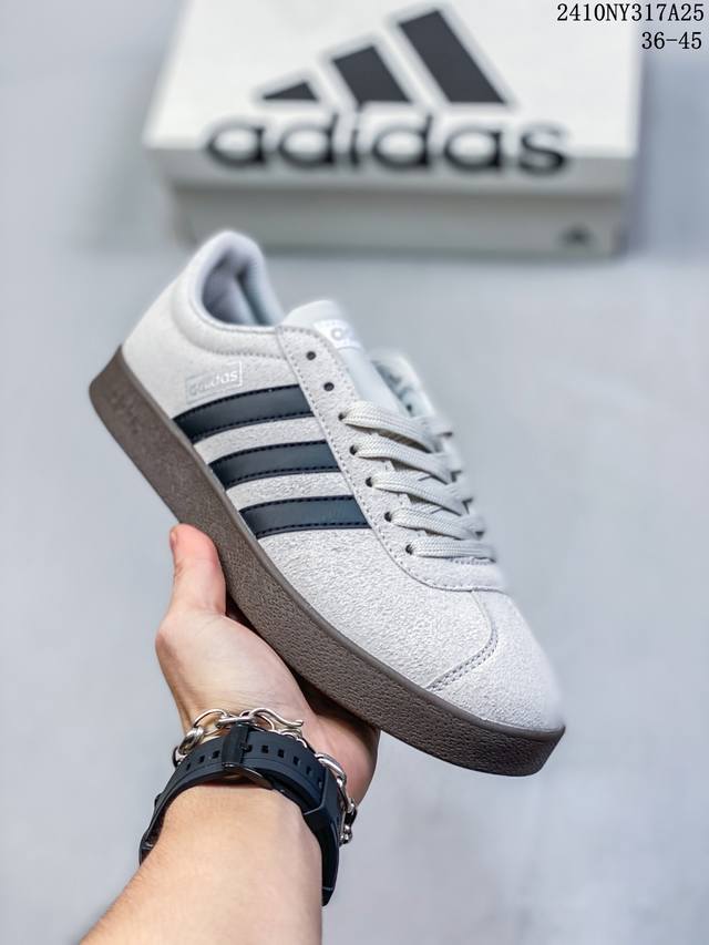 Adidas neo VI Court T头鞋男女同款乳白色低帮板鞋ID6016 尺码：36-45 编码：10NY317A25