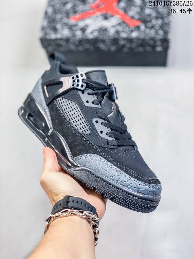 Jordan Spizike Low Bred AJ 乔丹合体元素 黑红配色 文化休闲板鞋 FQ 9-001 FQ 9-106整双鞋在 Air Jordan 5