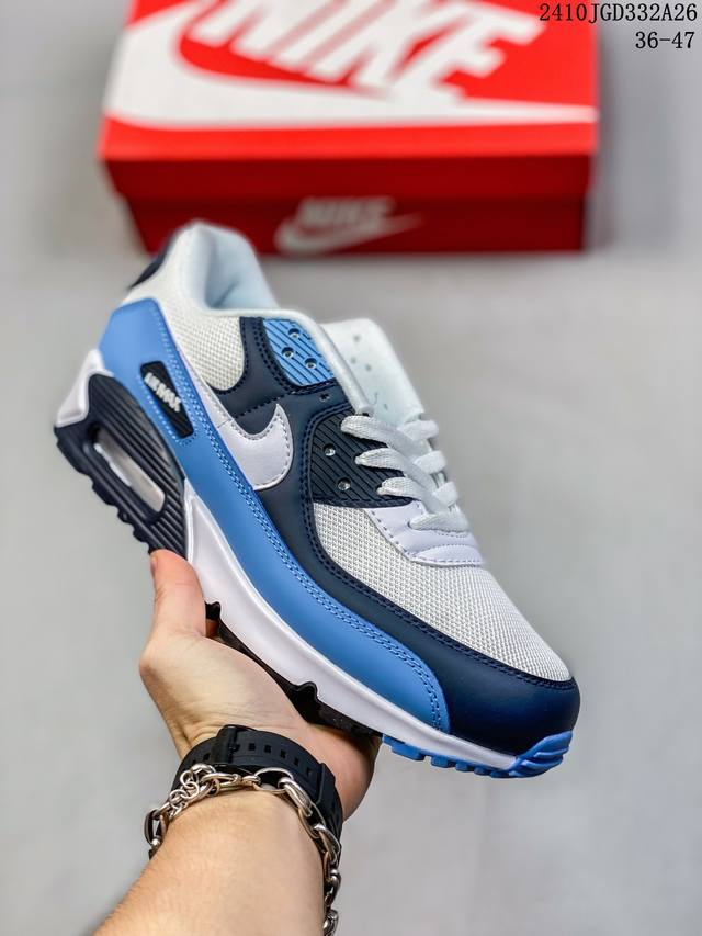 公司级Nike Air Max 90初代系列低帮复古气垫百搭休闲运动慢跑鞋 货号:HF3835- 编码：10JGD332A26