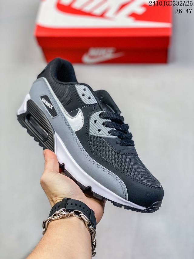 公司级Nike Air Max 90初代系列低帮复古气垫百搭休闲运动慢跑鞋 货号:HF3835- 编码：10JGD332A26