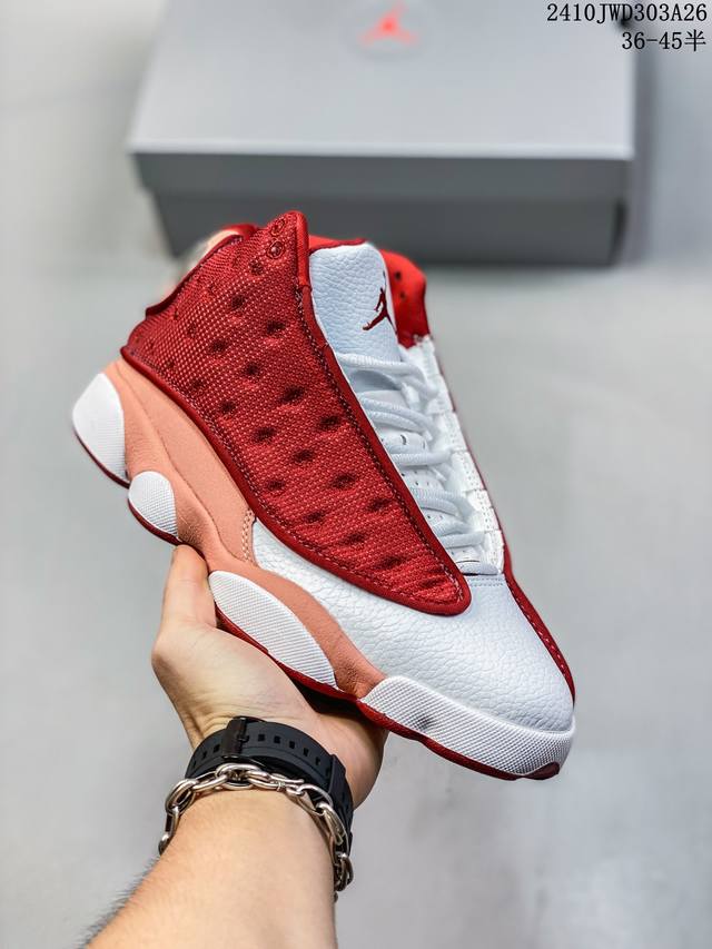 AIR JORDAN 13 AJ13 白橙 男女款中帮篮球鞋 DJ5982-601 尺码：36-45半 编码：10JWD303A26