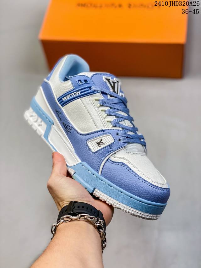 Louis Vuitton Trainer Sneaker Low 人气单品路易威登Louis Vuitton Trainer Sneaker Low低帮复古休