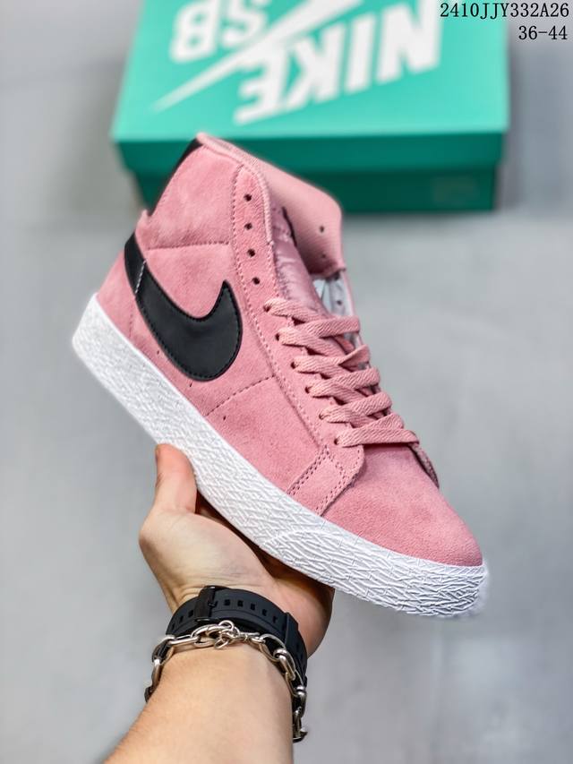 特级福利 真标带半码 耐克Nike Blazer MID77 JUMBO开拓者联名高帮休闲板鞋 尺码：36-44 编码：10JJY332A26