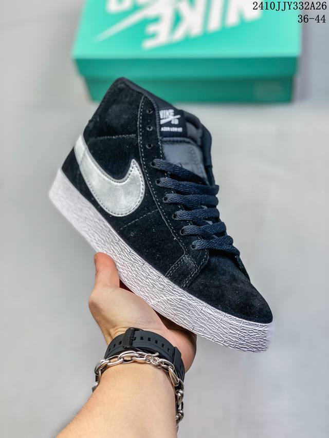 特级福利 真标带半码 耐克Nike Blazer MID77 JUMBO开拓者联名高帮休闲板鞋 尺码：36-44 编码：10JJY332A26