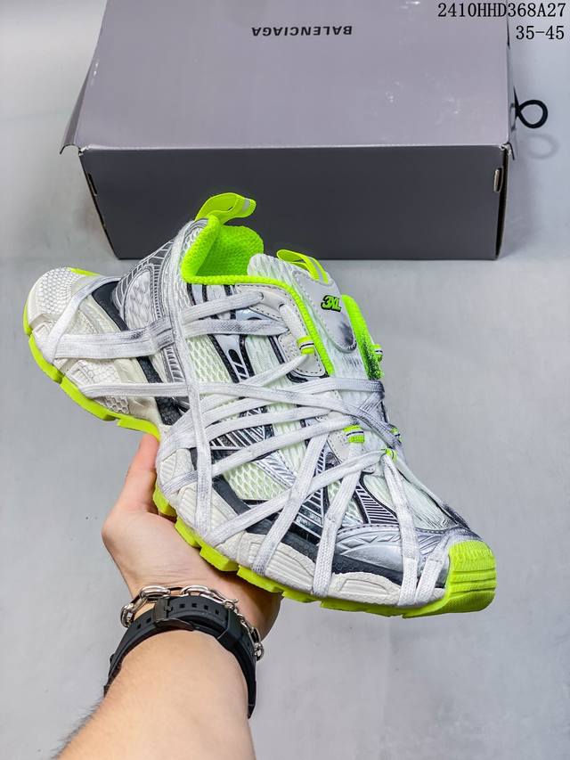 公司级Balenciaga Runner Kith Four.Color 巴黎世家7.0 21ss最新配色潮流复古休闲鞋#全新磨具开模 原版原装大盒 还原官方配