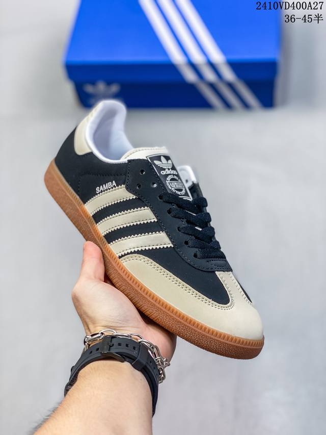 阿迪达斯 Adidas WB Pony Tonal Samba 运动板鞋 经典三叶草与德训鞋结合 复古种草。年，是阿迪达斯Samba之年。Samba系列的爆火，