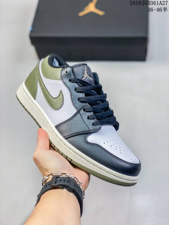 耐克 乔丹Air Jordan 1 Low AJ1 乔1 乔丹1代aj1 低帮复古文化休闲运动篮球鞋，从1985 年面世的元年款汲取设计灵感，采用简洁大方的经典