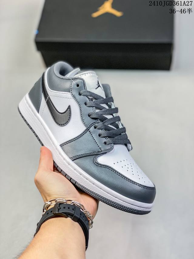 耐克 乔丹Air Jordan 1 Low AJ1 乔1 乔丹1代aj1 低帮复古文化休闲运动篮球鞋，从1985 年面世的元年款汲取设计灵感，采用简洁大方的经典