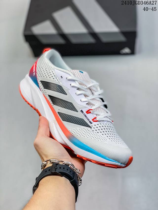 阿迪达斯 Adidas ADIZERO SL 舒适潮流 防滑耐磨轻便低帮厚底增高老爹鞋 男士箱根限定系列训练备赛马拉松跑步运动鞋，这款adidas Adizer