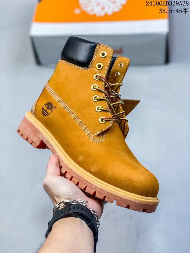 广东原厂 添柏岚 天伯伦 Timberland 经典款高帮 七孔男码10061 六孔女码10361 中山宝元原渠道生产 顶级工艺全新升级 堪称正品复印机 原单进