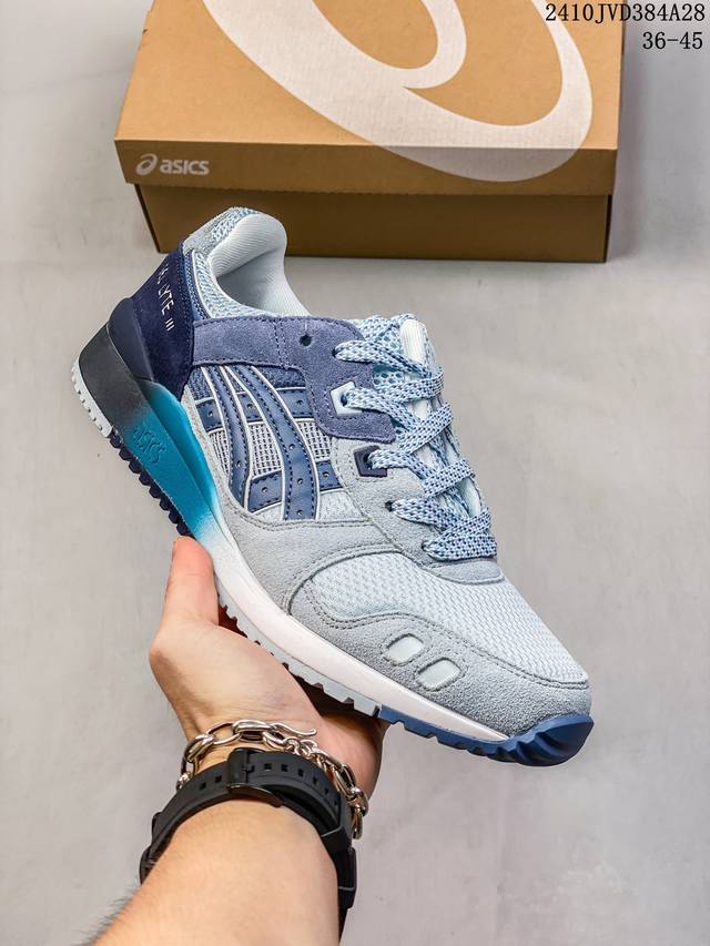 Asics 亚瑟士 GEL-LYTE III OG 新款 复古运动潮流休闲慢跑步鞋 尺码：36-45 编码：10JVD384A28