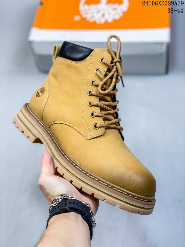 Timberland添柏岚 天伯伦户外高帮休闲大黄靴系列 广东大厂品质 原盒原包装 24ss新款时尚潮流搭配 面料采用意大利顶级磨砂细纹牛皮 搭配防臭防腐真皮乳