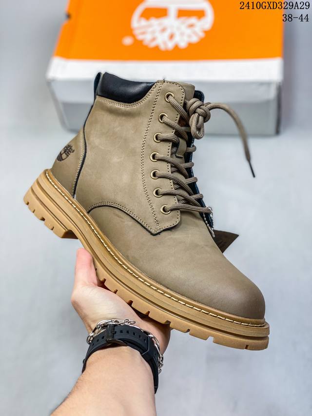 Timberland添柏岚 天伯伦户外高帮休闲大黄靴系列 广东大厂品质 原盒原包装 24ss新款时尚潮流搭配 面料采用意大利顶级磨砂细纹牛皮 搭配防臭防腐真皮乳