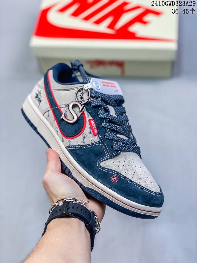 公司级带半码 耐克Nike SB Dunk Low 扣篮系列复古低帮休闲运动滑板板鞋。采用脚感柔软舒适ZoomAir气垫，有效吸收滑板等极限运动在落地时带来的冲