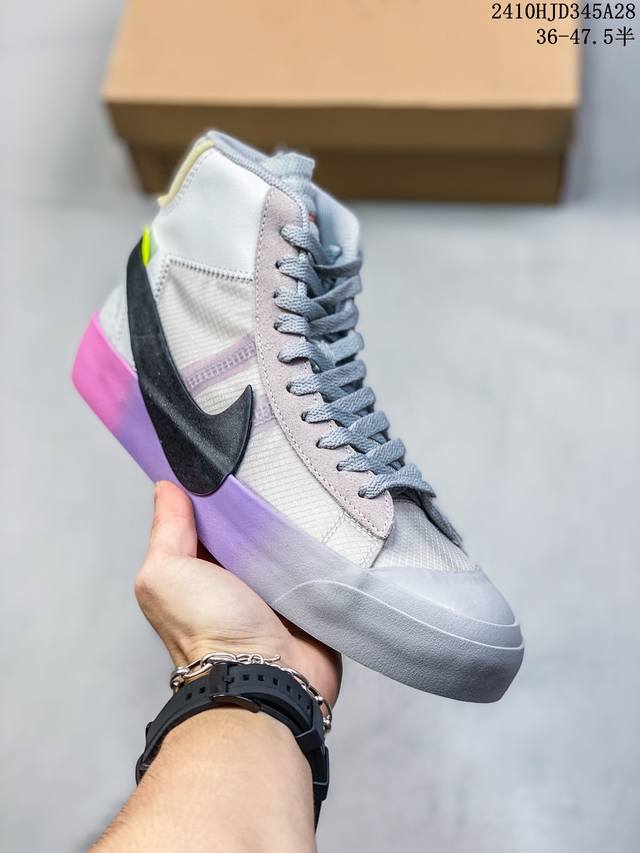 公司真标半码 Nike 耐克SB ZOOM BLAZER MID 高帮休闲板鞋 尺码：36-47.5半 编码：10HJD345A29