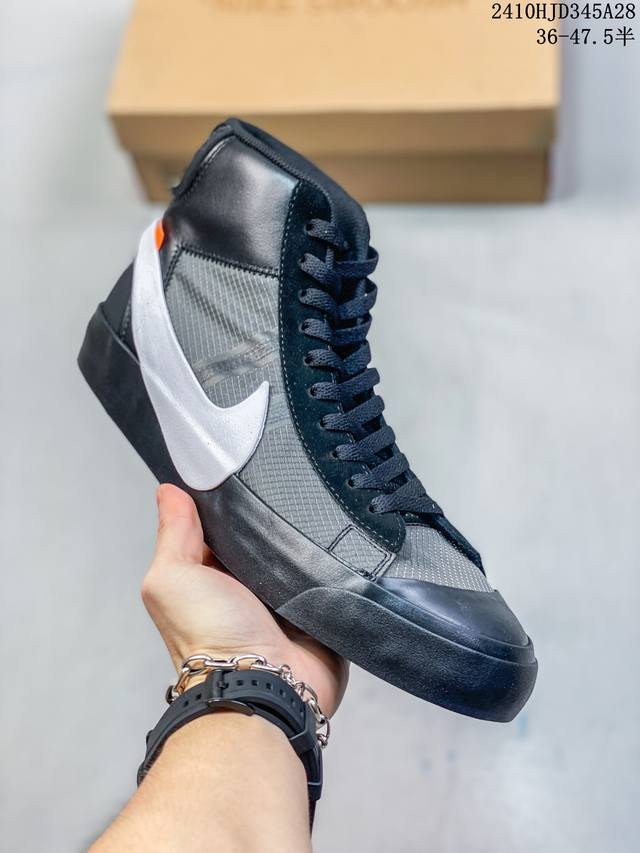 公司真标半码 Nike 耐克SB ZOOM BLAZER MID 高帮休闲板鞋 尺码：36-47.5半 编码：10HJD345A29