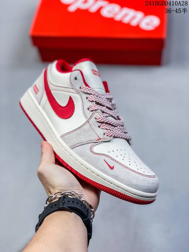 耐克 乔丹Air Jordan 1 Low AJ1 乔1 乔丹1代aj1 低帮复古文化休闲运动篮球鞋。从1985 年面世的元年款汲取设计灵感，采用简洁大方的经典