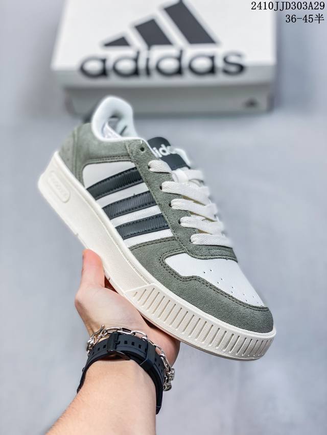 阿迪达斯Adidas Originals 学院系列 面包风经典复古低帮百搭休闲运动板鞋 货号:JR7890 尺码:如图 编码：10JJD303A30