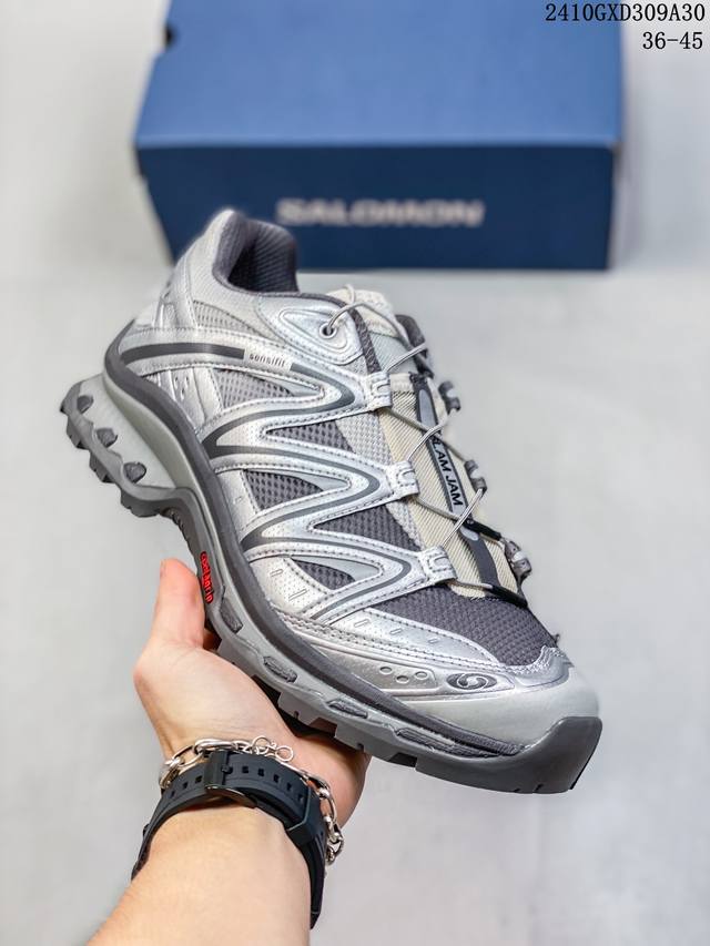 公司级Salomon XT-Quest ADV Beige “ 萨洛蒙 探索者系列户外越野跑鞋 474294 24鞋面采用SENSIFIT贴合技术 全方位贴合包