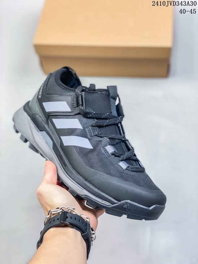 公司级Adidas阿迪达斯Terrex Skychaser Tech男子经典款户外徒步登山缓震防滑跑步鞋徒步运动鞋Adidas Terrex Skychaser