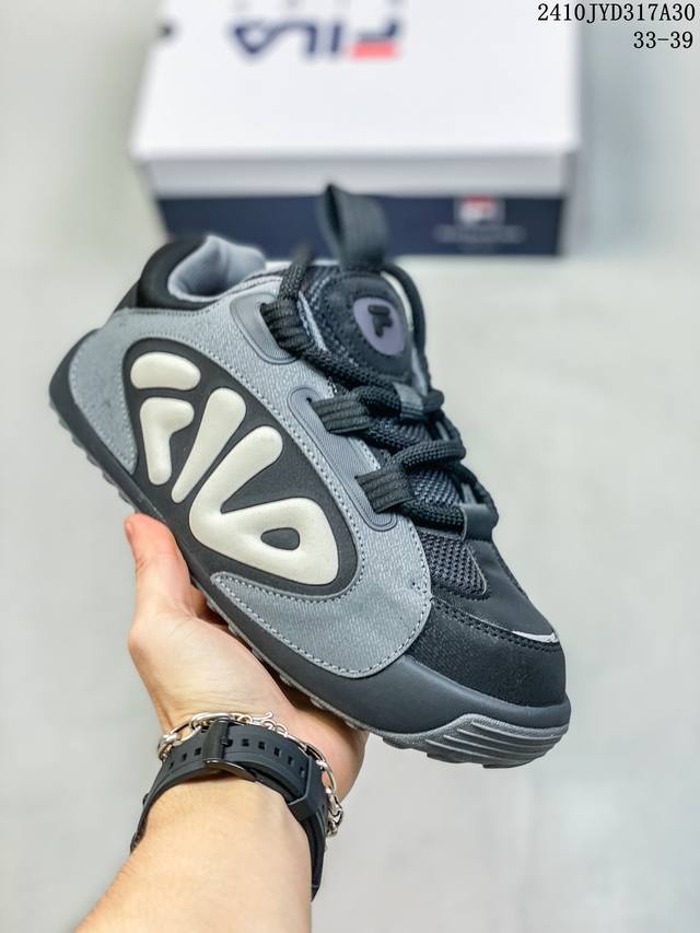 FILA KIDS 舒适百搭耐磨低帮儿童板鞋浅绿青少年 尺码：33-39 编码：10JYD317A30