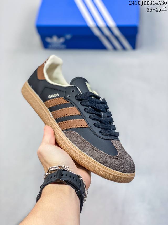 公司级阿迪达斯三叶草Adidas Originals Samba OG 桑巴舞系列绅士德训足球风百搭低帮休闲运动板鞋 货号:JI3931 尺码:36 36.5