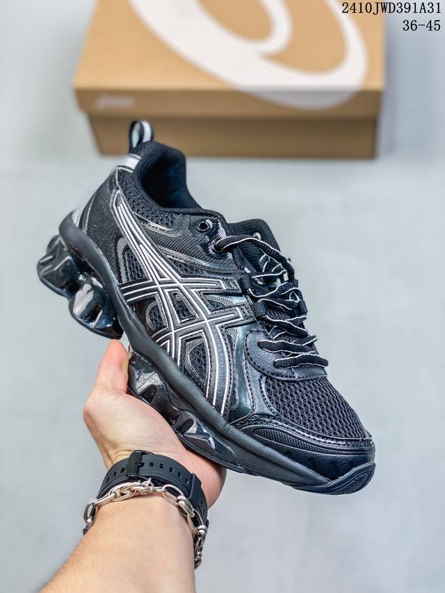 公司级Asics Gel-Quantum Kinetic 亚瑟士 复古休闲运动鞋厚底增高老爹鞋 #采用 GEL Scutoid 技术的橡胶鞋底。在拥有拥有相同外