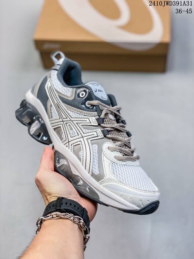 公司级Asics Gel-Quantum Kinetic 亚瑟士 复古休闲运动鞋厚底增高老爹鞋 #采用 GEL Scutoid 技术的橡胶鞋底。在拥有拥有相同外