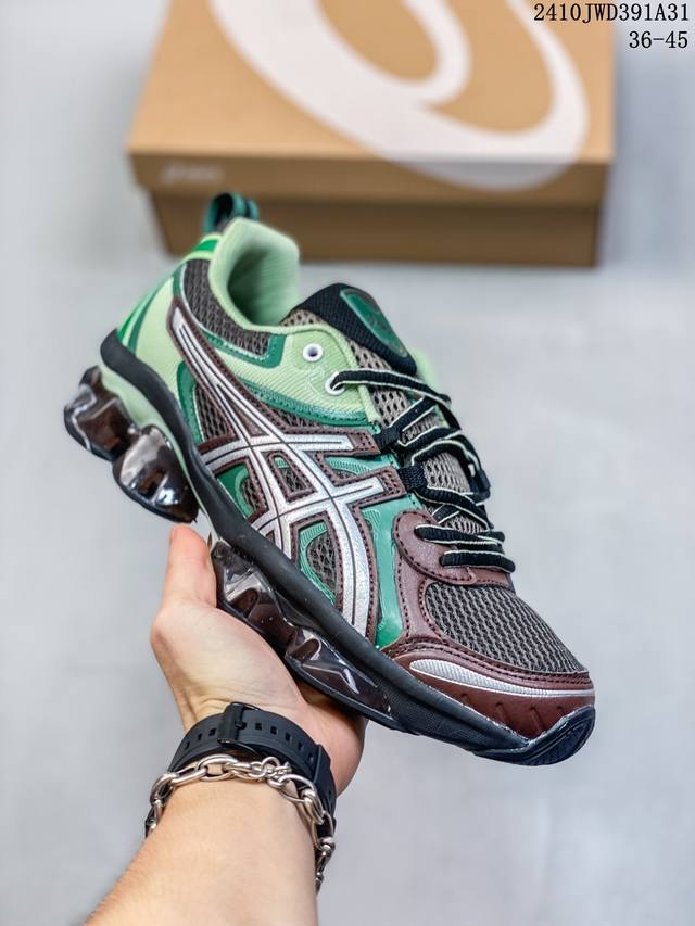 公司级Asics Gel-Quantum Kinetic 亚瑟士 复古休闲运动鞋厚底增高老爹鞋 #采用 GEL Scutoid 技术的橡胶鞋底。在拥有拥有相同外