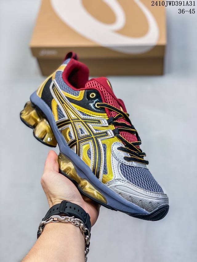 公司级Asics Gel-Quantum Kinetic 亚瑟士 复古休闲运动鞋厚底增高老爹鞋 #采用 GEL Scutoid 技术的橡胶鞋底。在拥有拥有相同外