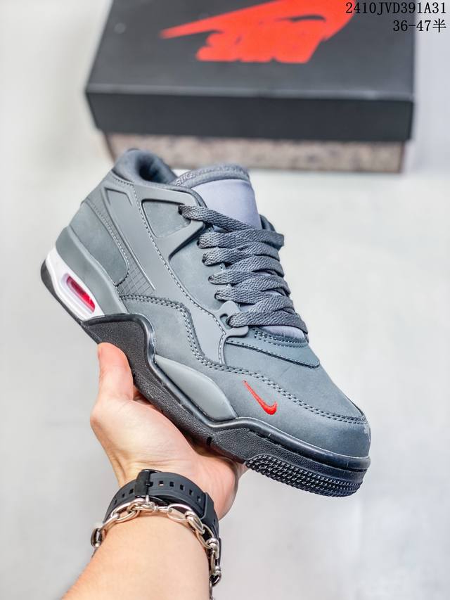 公司级Nike Air Jordan 4 RM 防滑 低帮 复古篮球鞋 橡胶耐磨防滑大底 原档案原楦数据开发 原盒配件 原厂中底钢印 正确版本 尺码：36-47