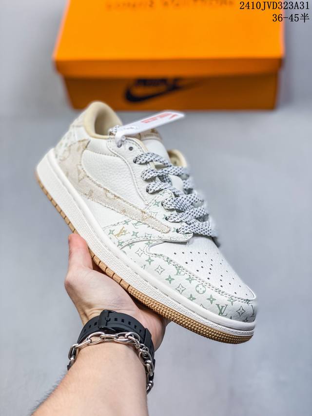 海外爆款限量发售！公司级 Travis Scott x Fragment Design x Jordan Air Jordan 1 Low OG SP LV联名