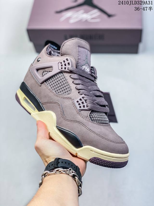 公安级带半码Air Jordan 4 Retro 迈克尔 乔丹AJ4代中帮复古休闲运动文化篮球鞋 货号:AQ9129-101 尺码:36-47半 编码：10JL