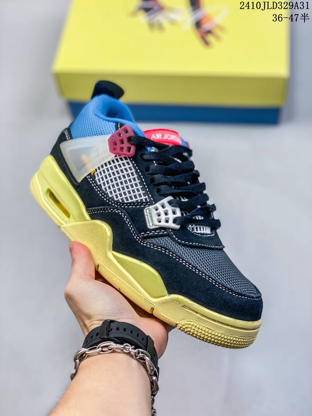 公安级带半码Air Jordan 4 Retro 迈克尔 乔丹AJ4代中帮复古休闲运动文化篮球鞋 货号:AQ9129-101 尺码:36-47半 编码：10JL