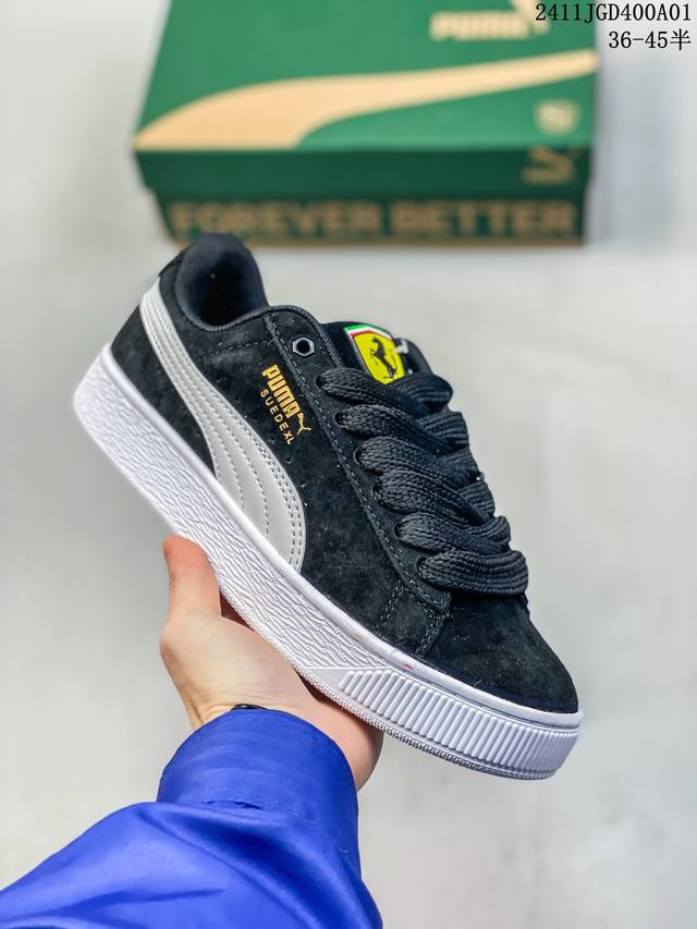 Puma Suede XL复古单品 彪马 防滑耐磨低帮德训板鞋 货号:395205 02 编码：HL14 1012 尺码：36-45半 编码：11JGD400A