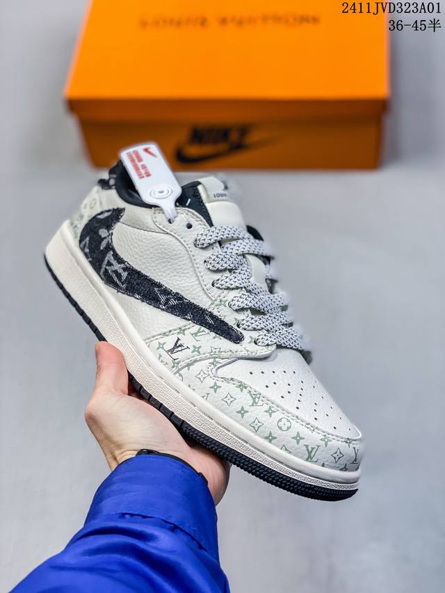 海外爆款限量发售！公司级 Travis Scott x Fragment Design x Jordan Air Jordan 1 Low OG SP LV联名