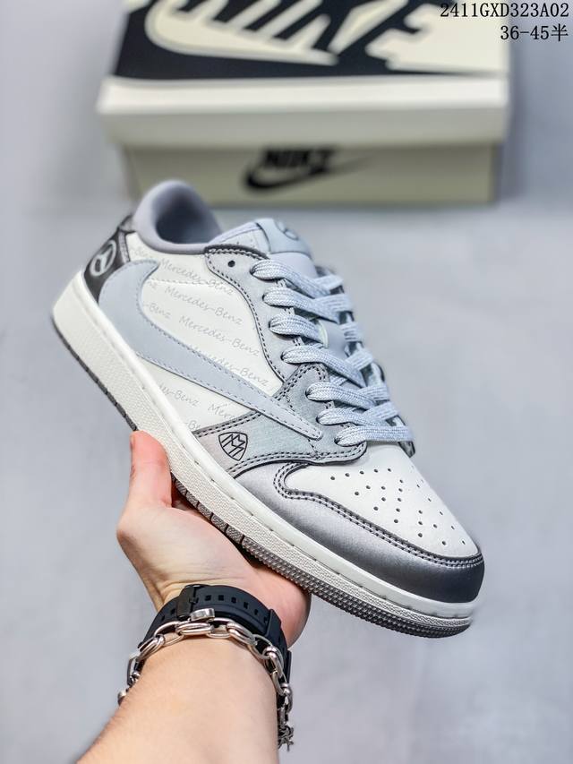 海外爆款限量发售！公司级 Travis Scott x Fragment Design x Jordan Air Jordan 1 Low OG SP “梅赛德