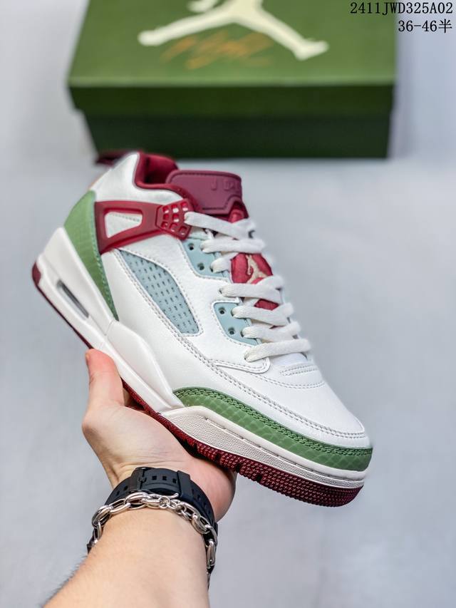 Jordan Spizike Low 合成革 运动舒适 减震耐磨 低帮篮球鞋 L627A6E 尺码：36-46半 编码：11JWD325A02