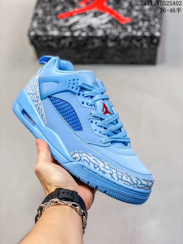 Jordan Spizike Low 合成革 运动舒适 减震耐磨 低帮篮球鞋 L627A6E 尺码：36-46半 编码：11JWD325A02