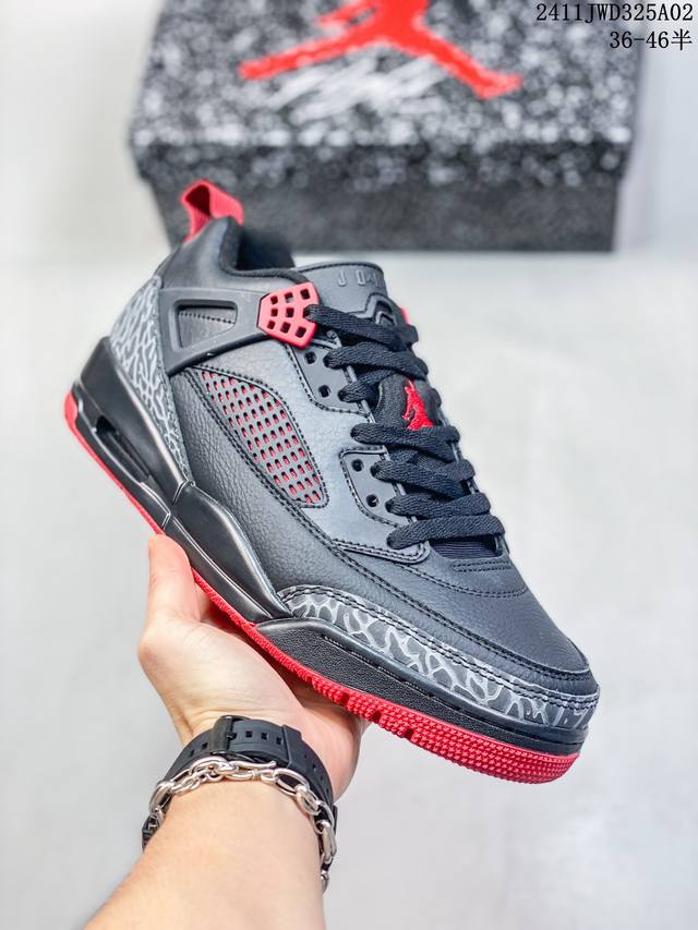 Jordan Spizike Low 合成革 运动舒适 减震耐磨 低帮篮球鞋 L627A6E 尺码：36-46半 编码：11JWD325A02