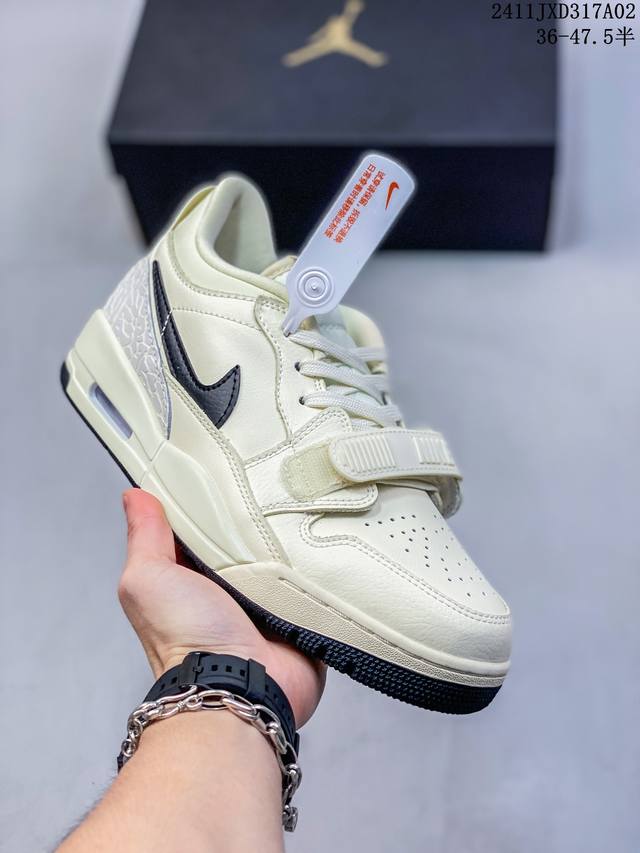 Air Jordan Legacy 312 Low 米白黑 原厂私磨 原厂纸板 原厂盒装 完美走线 进口头层皮 致力打造精致。 乔丹篮球鞋系列 号称 “最强三合