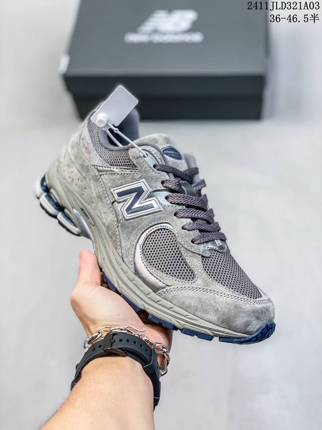 真标 带半码 新百伦 New Balance ML2002系列复古老爹风休闲运动慢跑鞋真标半码制耗时3个月开发原装档案原数据纸版楦型用牛剖革拼接透气网眼织物鞋面