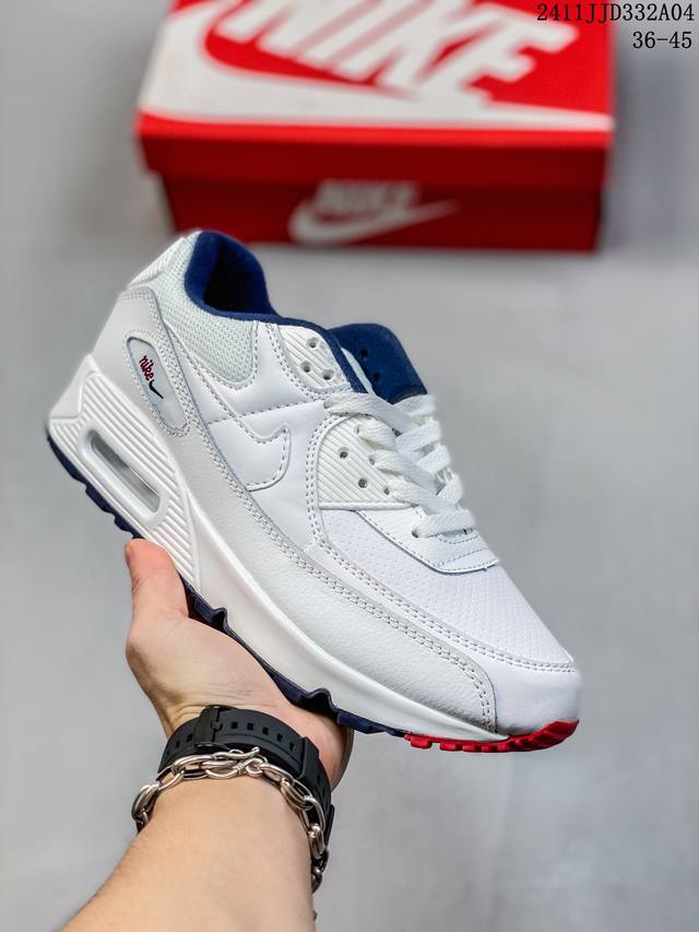 公司级Nike Air Max 90初代系列低帮复古气垫百搭休闲运动慢跑鞋 货号:HF3835- 尺码：36-40 36-45 编码：11JJD332A04