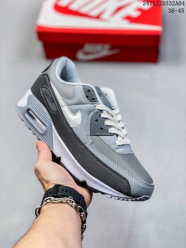 公司级Nike Air Max 90初代系列低帮复古气垫百搭休闲运动慢跑鞋 货号:HF3835- 尺码：36-40 36-45 编码：11JJD332A04