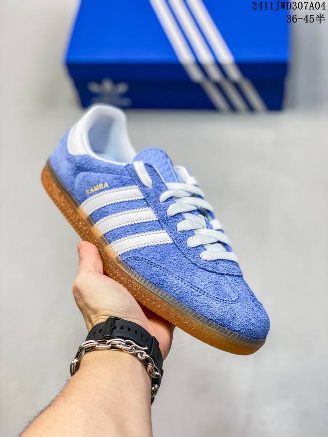 公司级 全头层皮 阿迪达斯 德训鞋 ADIDAS ORIGINALS SAMBA OG SHOES 经典运动鞋小白鞋 T头鞋 男女板鞋 彰显休闲摩登风情的时尚经