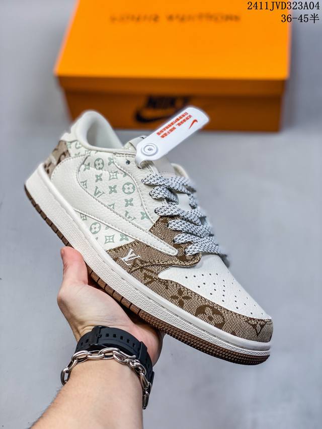 海外爆款限量发售！公司级 Travis Scott x Fragment Design x Jordan Air Jordan 1 Low OG SP LV联名